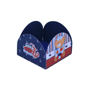 Navy Bear Mini Dessert Liners - 50 count